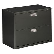 Hon 36" W 2 Drawer File Cabinet, Charcoal, A4/Legal/Letter H682.L.S
